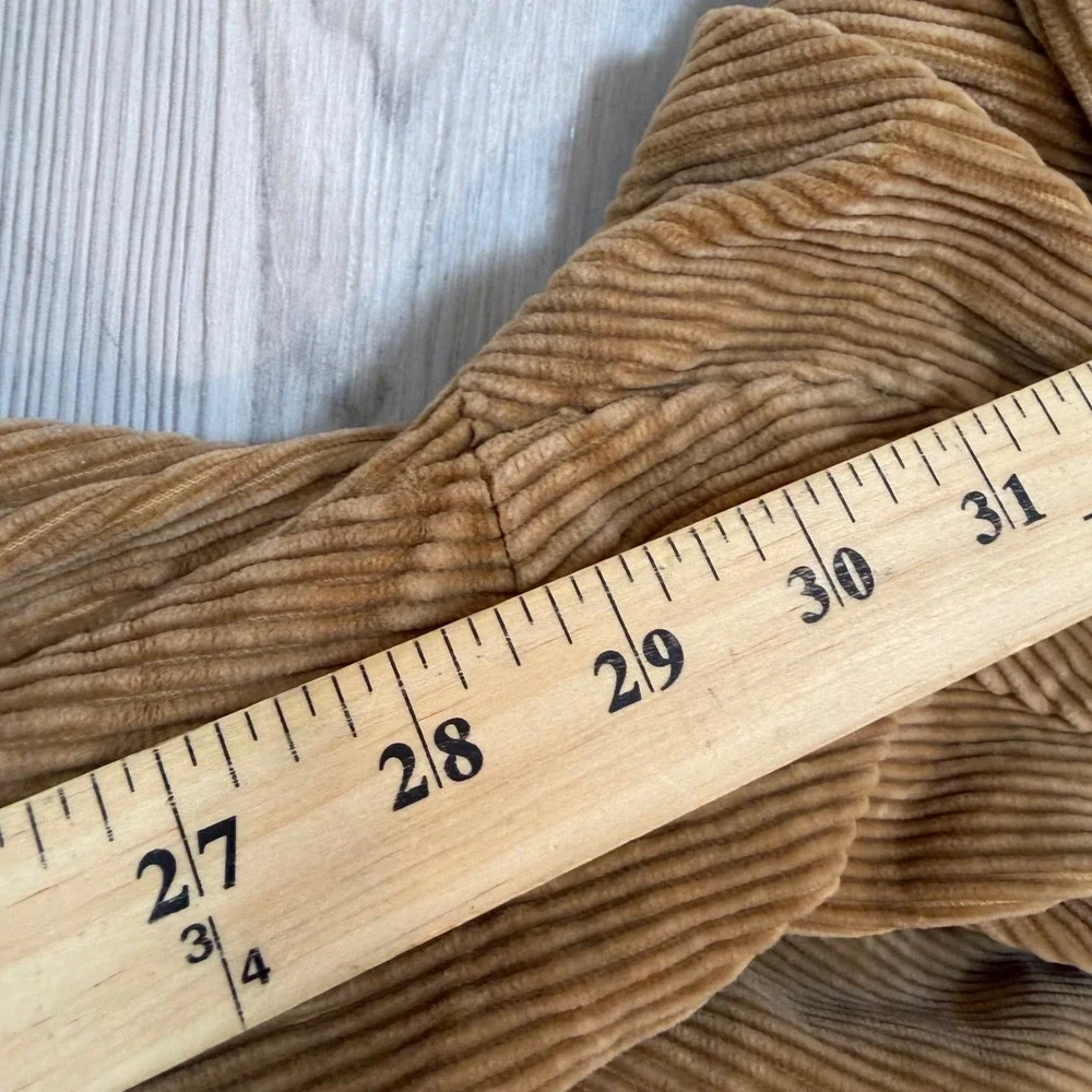 Polo Ralph Lauren Andrew Pant Mens 30x28 Tan Corduroy Pleated Straight Leg Pant